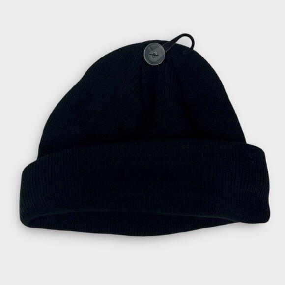Vince Camuto Ribbed Knit Cuff Beanie in Black NEW - Picture 4 of 4